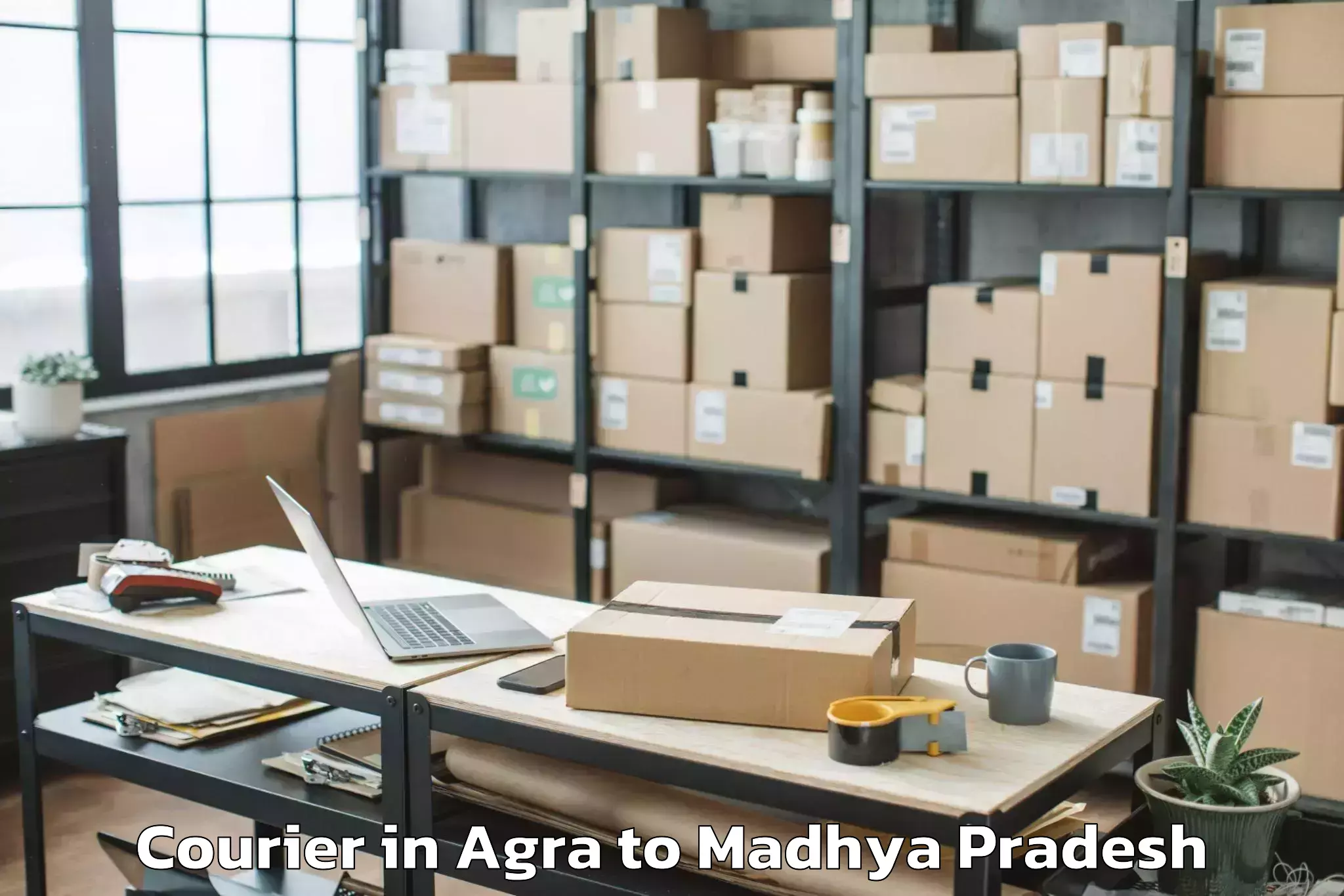 Easy Agra to Maksi Courier Booking